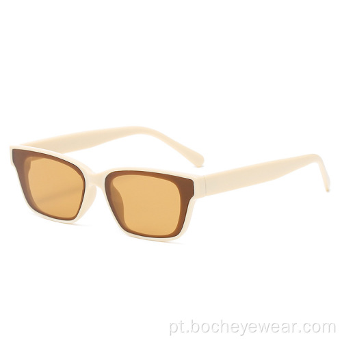 Nova moda simples quadrado Óculos de sol da moda masculina e feminina da mesma rua Óculos de sol europeus e americanos s21123